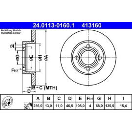 Bremsscheibe 24.0113-0160.1