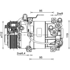 Kompressor, Klimaanlage ACP 1461 000P Kompressor, Klimaanlage ACP 1461 000P
