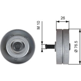 Umlenk-/Führungsrolle, Keilrippenriemen T36182 Umlenk-/Führungsrolle, Keilrippenriemen T36182