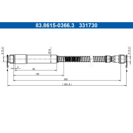 Bremsschlauch 83.8615-0366.3
