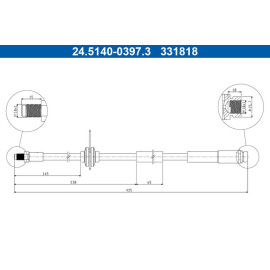 Bremsschlauch 24.5140-0397.3