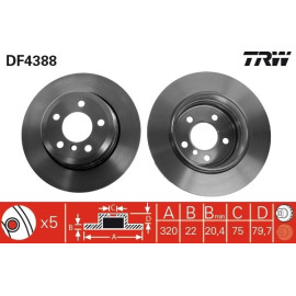 Bremsscheibe DF4388