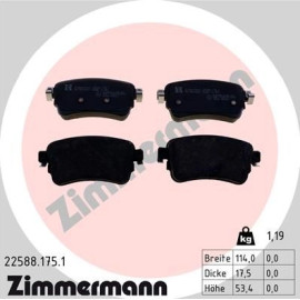 Bremsbelagsatz, Scheibenbremse 22588.175.1 Bremsbelagsatz, Scheibenbremse 22588.175.1