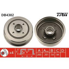 Bremstrommel DB4302