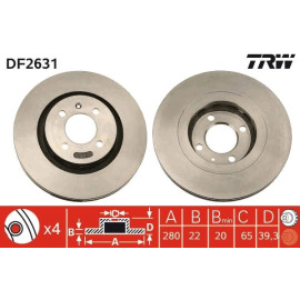 Bremsscheibe DF2631 Bremsscheibe DF2631