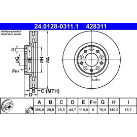 Bremsscheibe 24.0128-0311.1