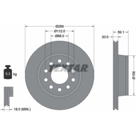 Bremsscheibe 92068400 Bremsscheibe 92068400