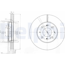 Bremsscheibe BG3810 Bremsscheibe BG3810