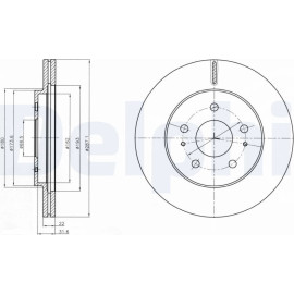 Delphi BG4326 Bremsscheibe Delphi BG4326 Bremsscheibe