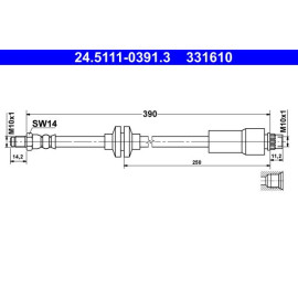 Bremsschlauch 24.5111-0391.3