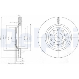 Delphi BG3975 Bremsscheibe Delphi BG3975 Bremsscheibe