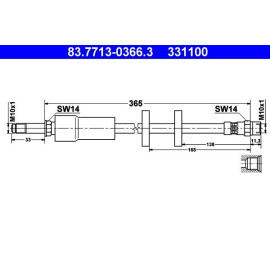 Bremsschlauch 83.7713-0366.3