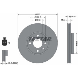 Bremsscheibe 92119203 Bremsscheibe 92119203