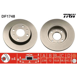 Bremsscheibe DF1748 Bremsscheibe DF1748
