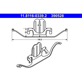 Feder, Bremssattel 11.8116-0339.2