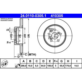 Bremsscheibe 24.0110-0305.1