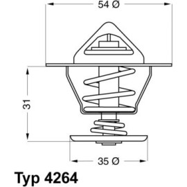 Thermostat, Kühlmittel 4264.84D Thermostat, Kühlmittel 4264.84D