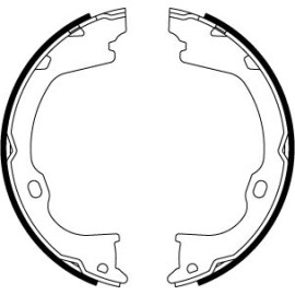 Bremsbackensatz, Feststellbremse GS8819 Bremsbackensatz, Feststellbremse GS8819