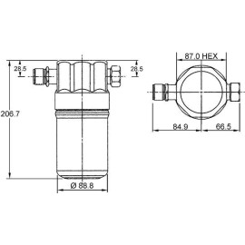 Mahle AD 36 000S Trockner, Klimaanlage BEHR