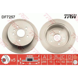 Bremsscheibe DF7257