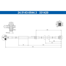 Bremsschlauch 24.5143-0544.3 Bremsschlauch 24.5143-0544.3