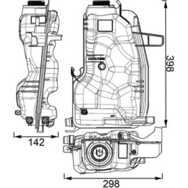 Ausgleichsbehälter, Kühlmittel CRT 76 000S Ausgleichsbehälter, Kühlmittel CRT 76 000S