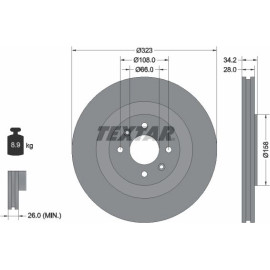 Bremsscheibe 92267103