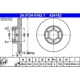 Bremsscheibe 24.0124-0162.1