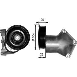 Spannrolle, Keilrippenriemen T38202 Spannrolle, Keilrippenriemen T38202
