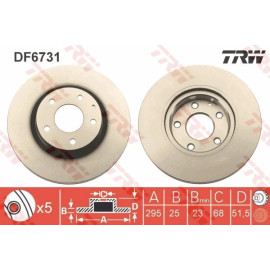 Bremsscheibe DF6731