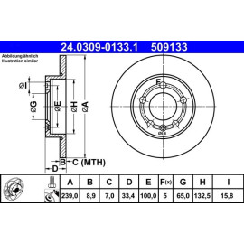 Bremsscheibe 24.0309-0133.1