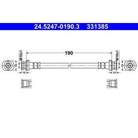 Bremsschlauch 24.5247-0190.3