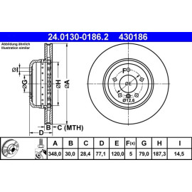 Bremsscheibe 24.0130-0186.2