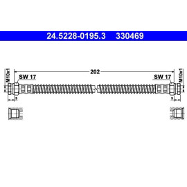 Bremsschlauch 24.5228-0195.3