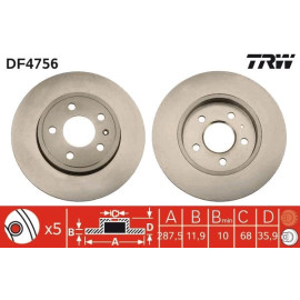Bremsscheibe DF4756 Bremsscheibe DF4756
