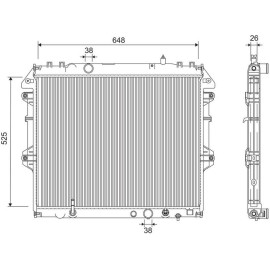 Kühler, Motorkühlung 701259