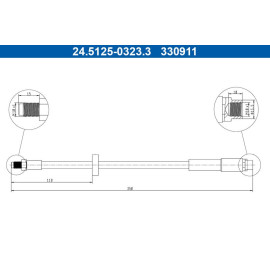 Bremsschlauch 24.5125-0323.3 Bremsschlauch 24.5125-0323.3