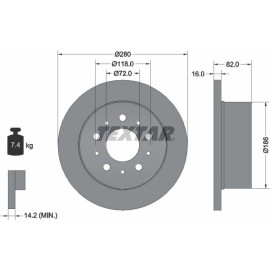 Bremsscheibe 92157403 Bremsscheibe 92157403