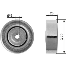 Spannrolle, Keilrippenriemen T36161