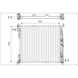 Kühler, Motorkühlung 701167