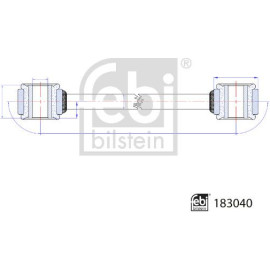 FEBI BILSTEIN 183040 Koppelstange FEBI BILSTEIN 183040 Koppelstange