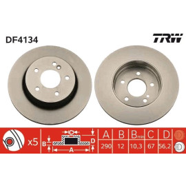 Bremsscheibe DF4134