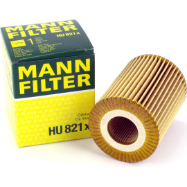 MANN-FILTER HU 821 x Ölfilter mit Dichtung, Filtereinsatz MANN-FILTER HU 821 x Ölfilter mit Dichtung, Filtereinsatz