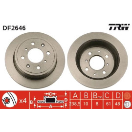 Bremsscheibe DF2646