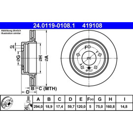 Bremsscheibe 24.0119-0108.1