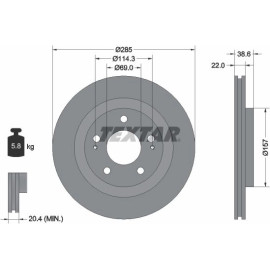 Bremsscheibe 92148500