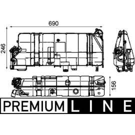 Ausgleichsbehälter, Kühlmittel CRT 42 000P Ausgleichsbehälter, Kühlmittel CRT 42 000P