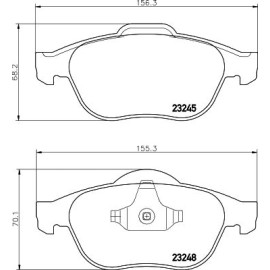 Bremsbelagsatz, Scheibenbremse 8DB 355 009-111 Bremsbelagsatz, Scheibenbremse 8DB 355 009-111