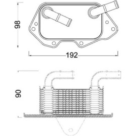 Ölkühler, Motoröl CLC 186 000S Ölkühler, Motoröl CLC 186 000S