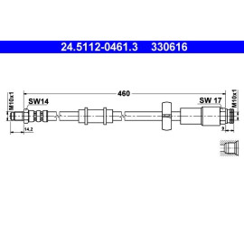 Bremsschlauch 24.5112-0461.3